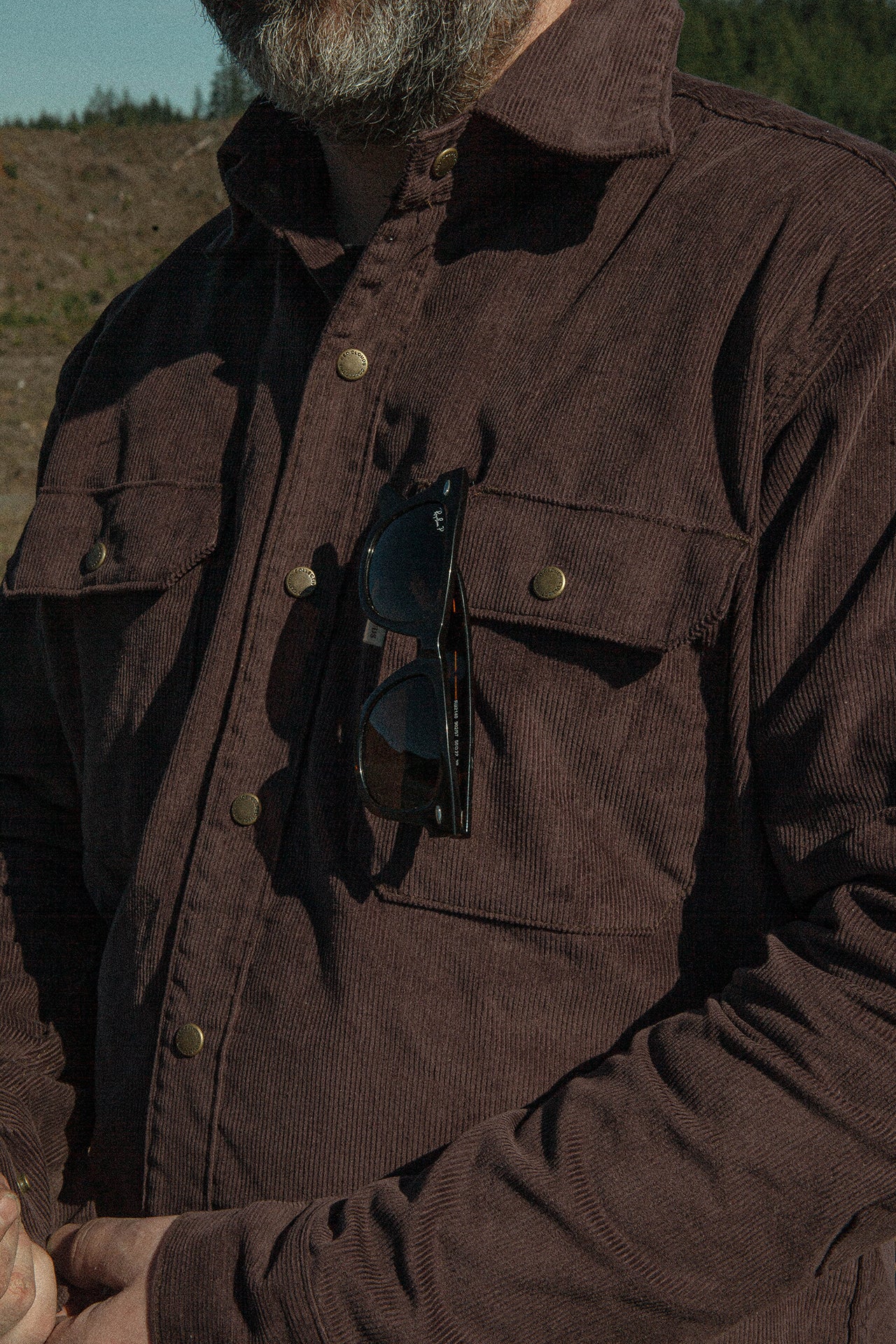 Witham Work Shirt - Chocolate Corduroy