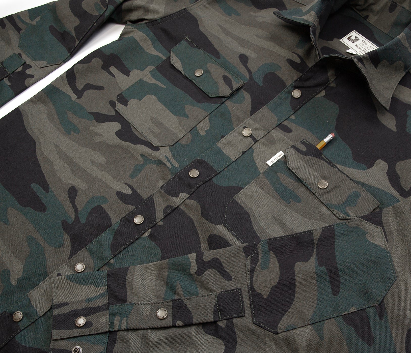 Witham Work Shirt - Woodland Camo