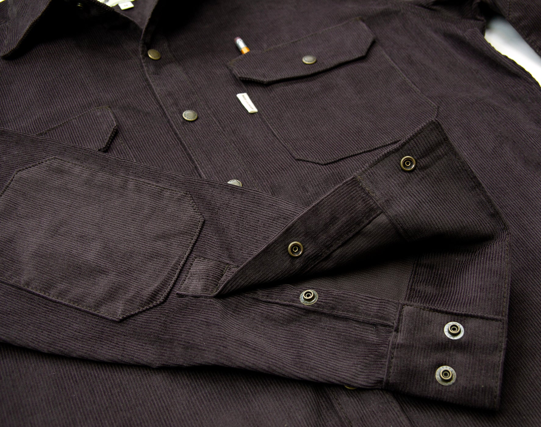 Witham Work Shirt - Chocolate Corduroy