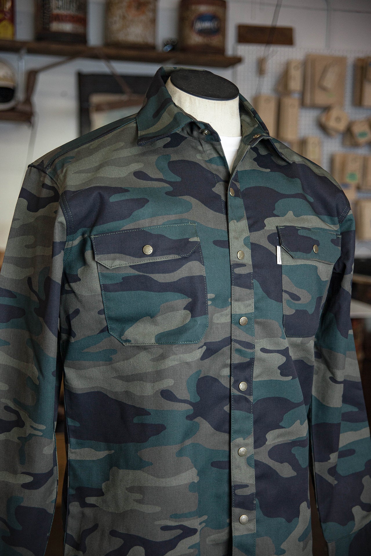 Witham Work Shirt - Woodland Camo