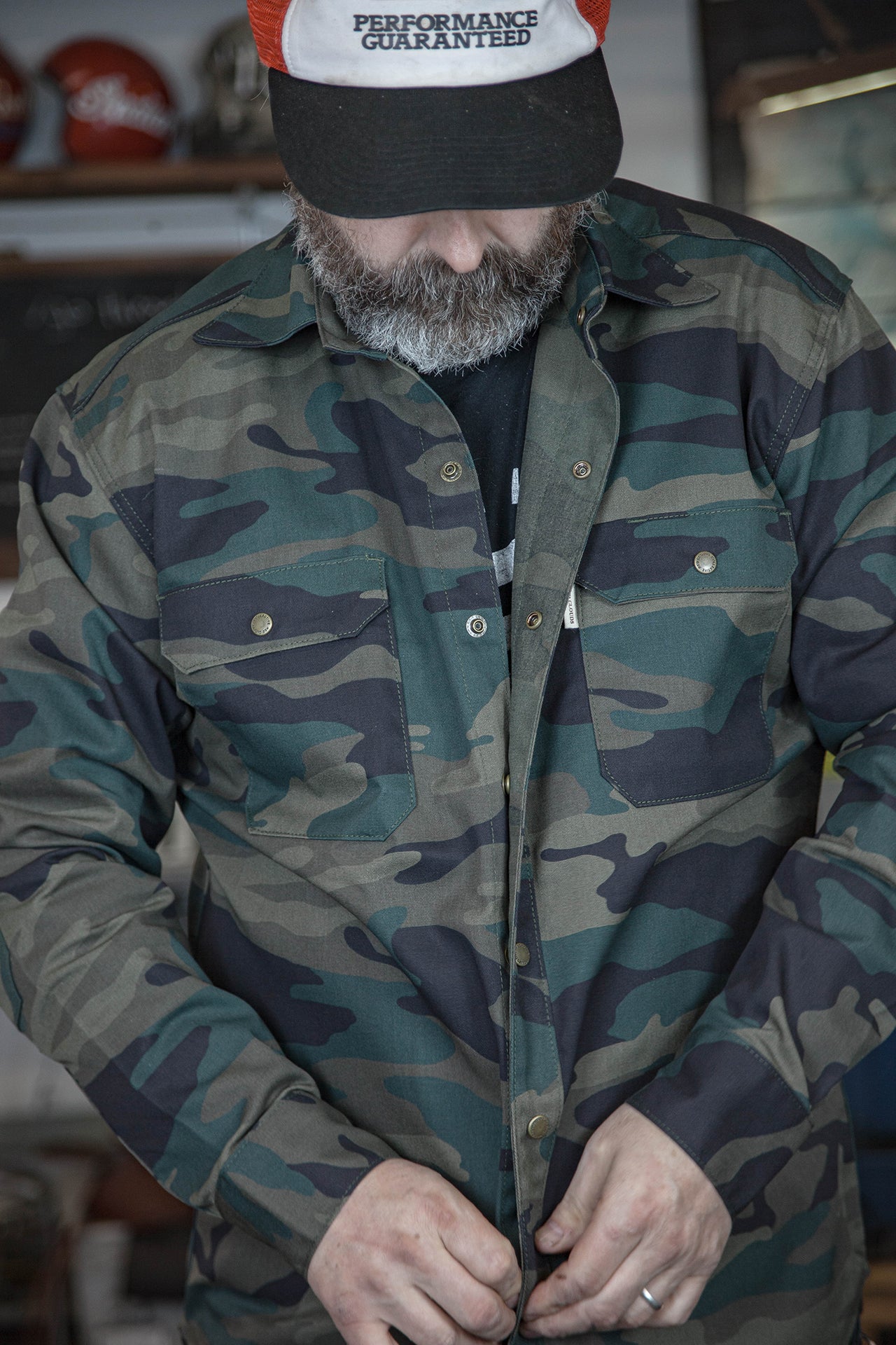 Witham Work Shirt - Woodland Camo