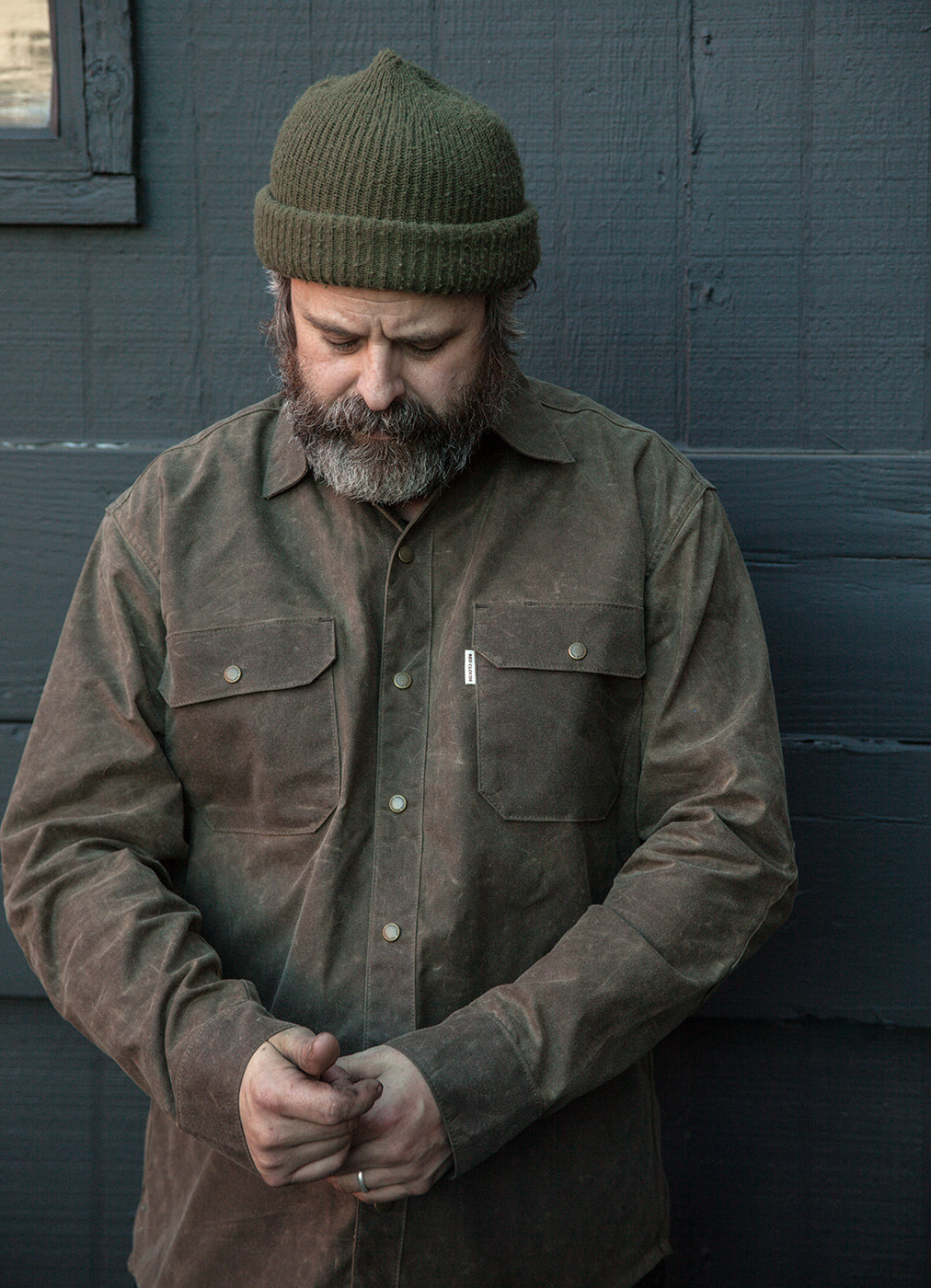Witham Work Shirt - Havana Waxed Canvas