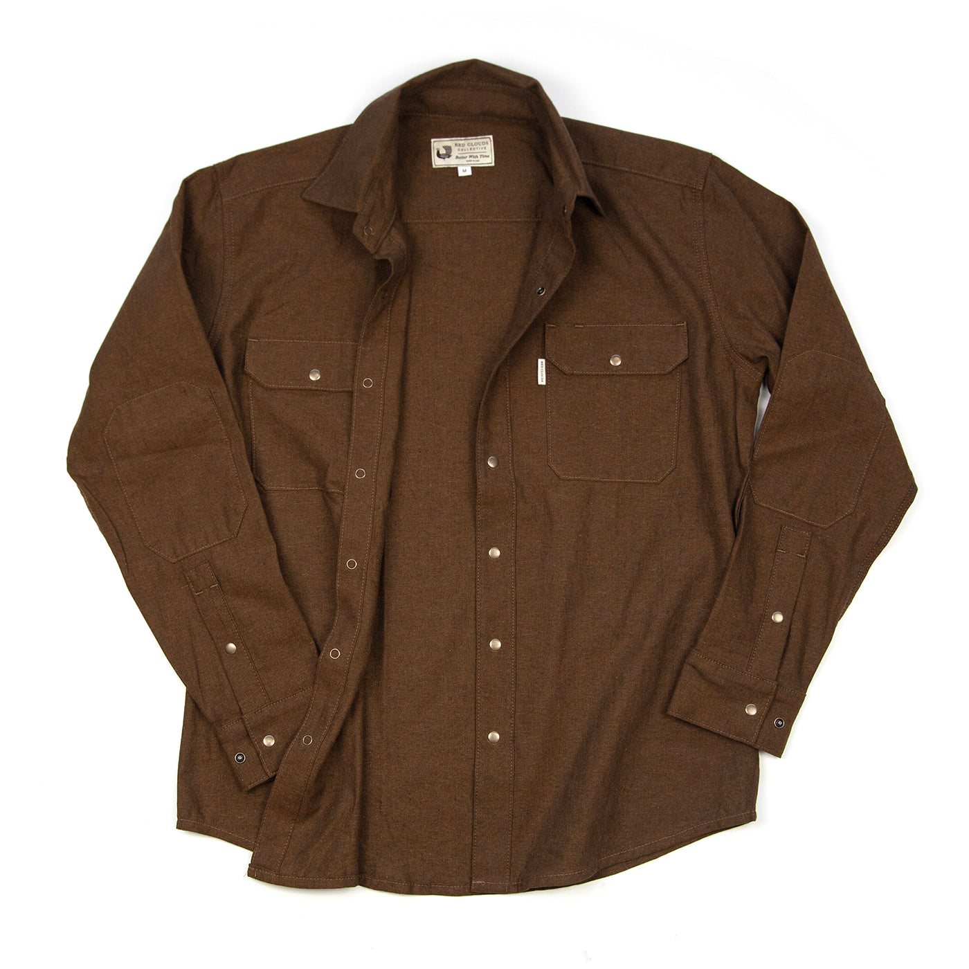 Witham Linen Shirt - Cinnamon Brown