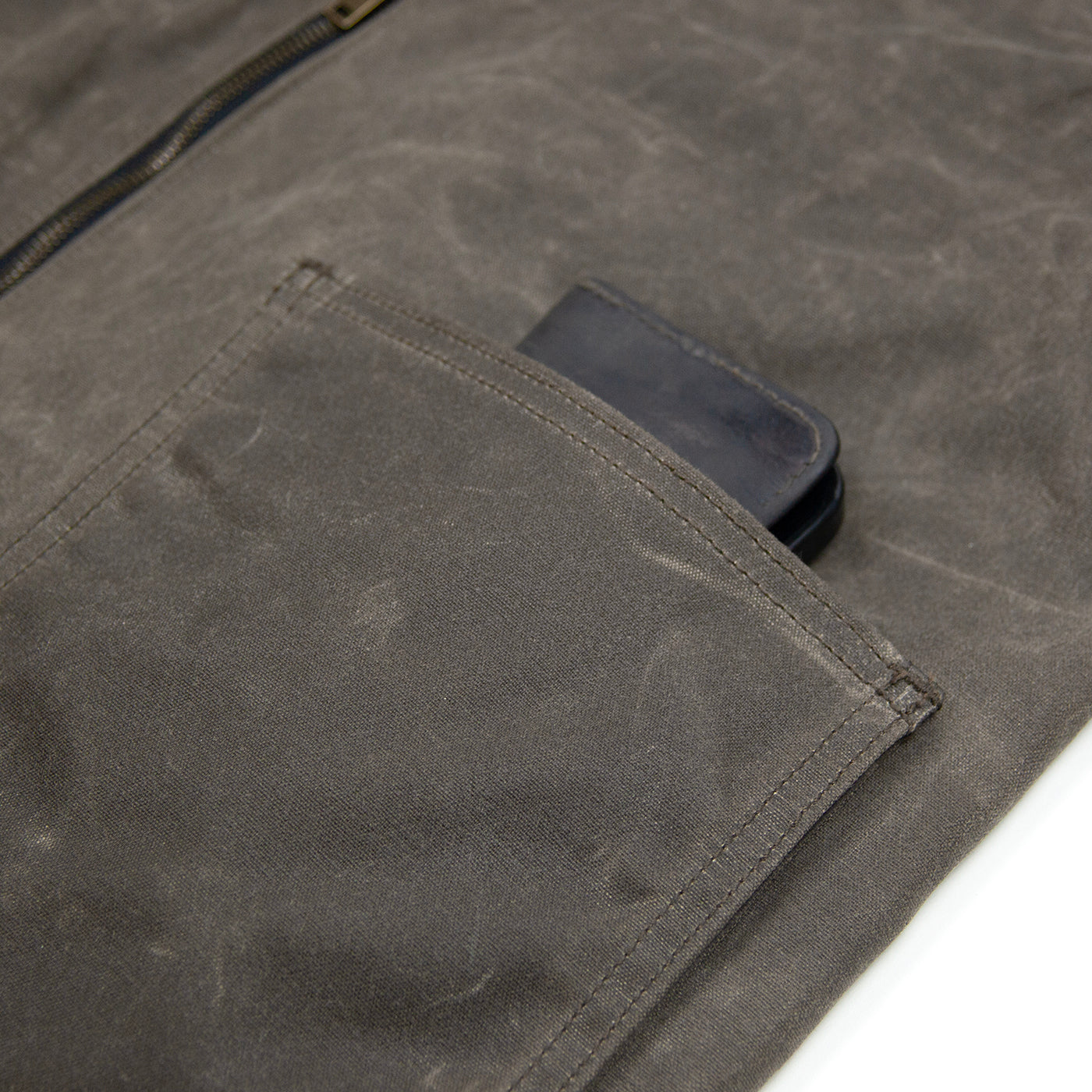 Reversible Vest - Havana Waxed Canvas