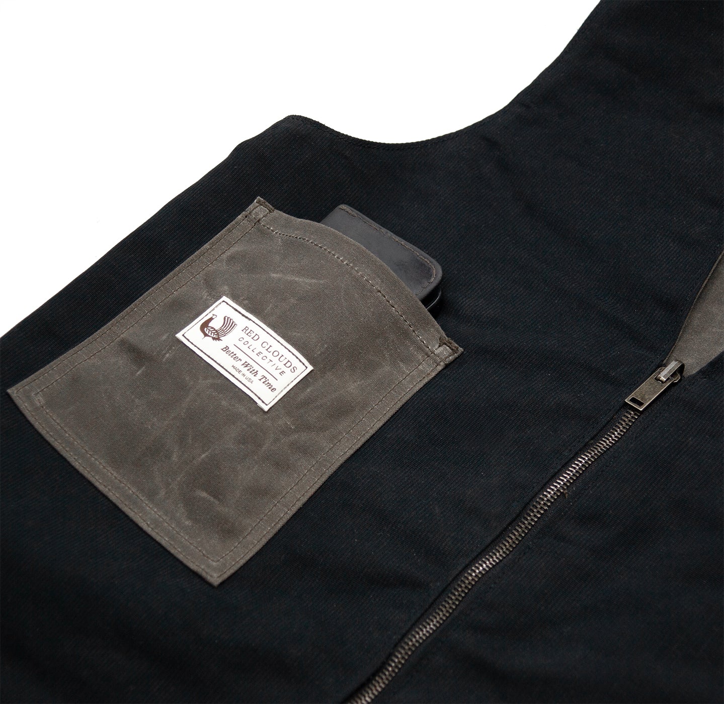 Reversible Vest - Havana Waxed Canvas