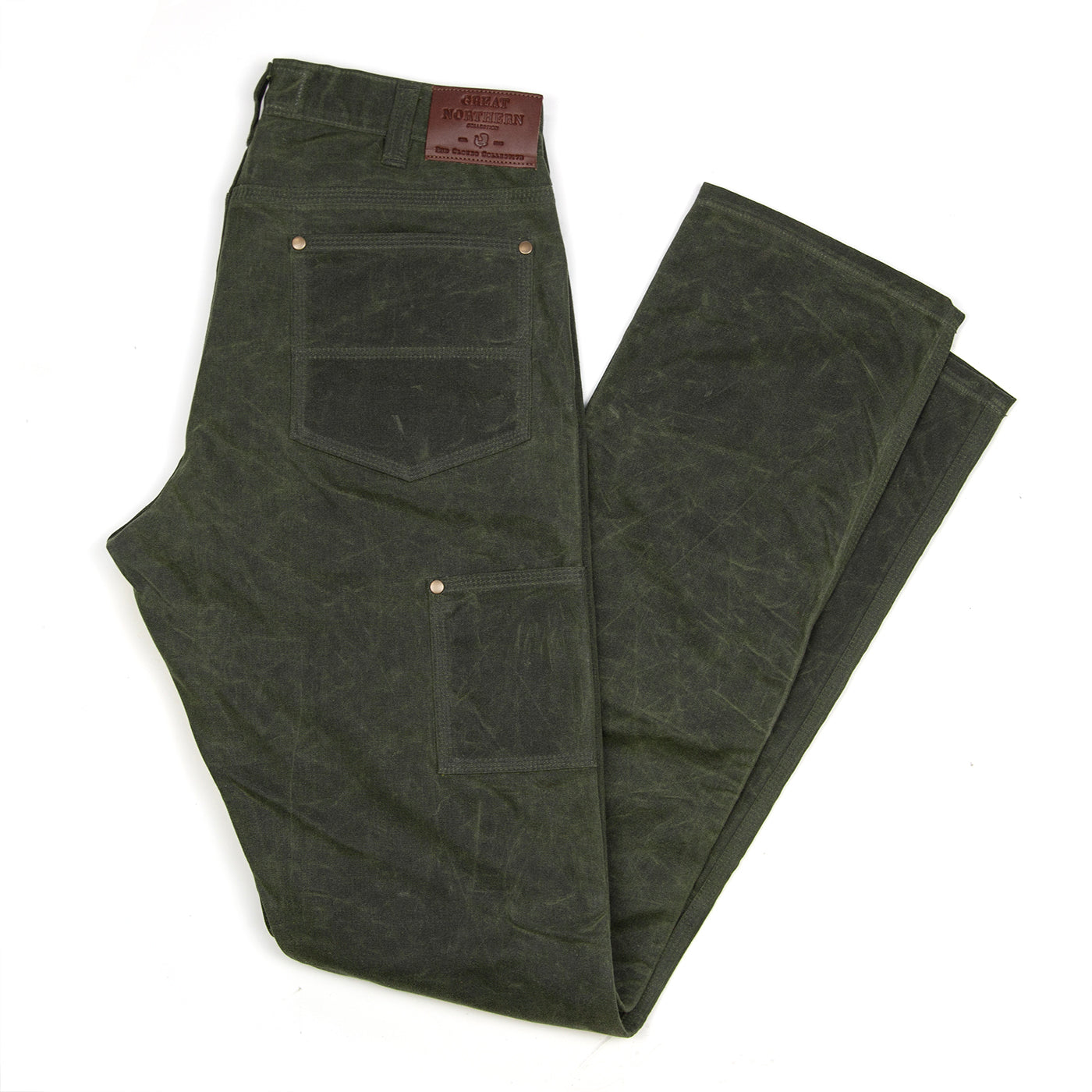 GN.01 Waxed Canvas Fitted Work Pant - Olive