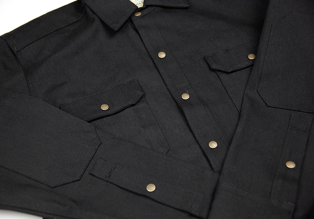 Witham Work Shirt - Black Twill