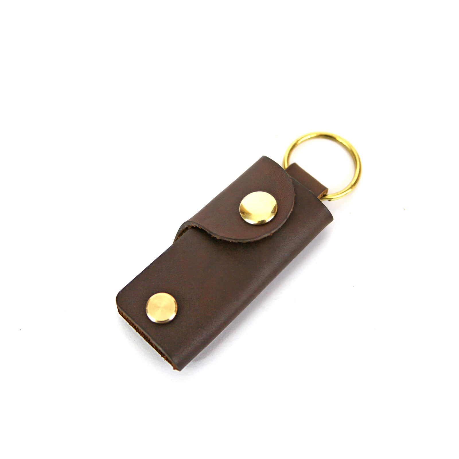 Leather Key Case - Walnut