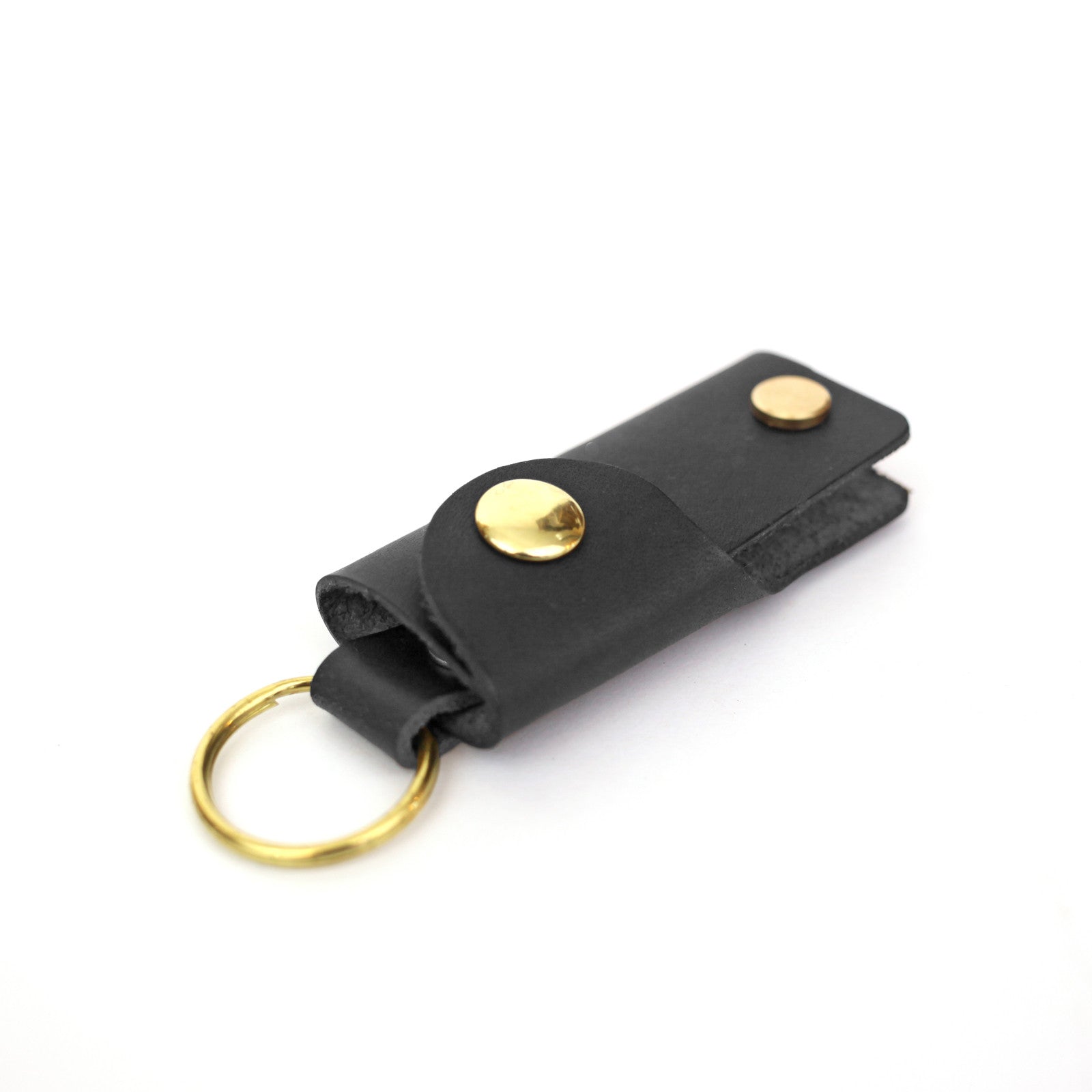 Leather Key Case - Black