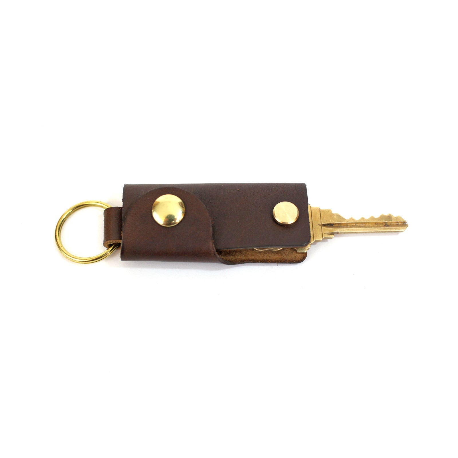 Leather Key Case - Walnut