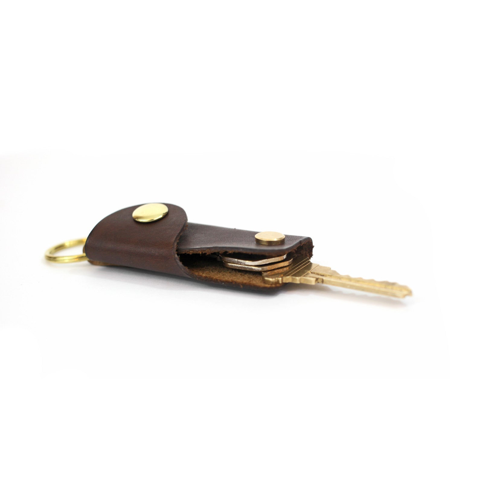 Leather Key Case - Walnut