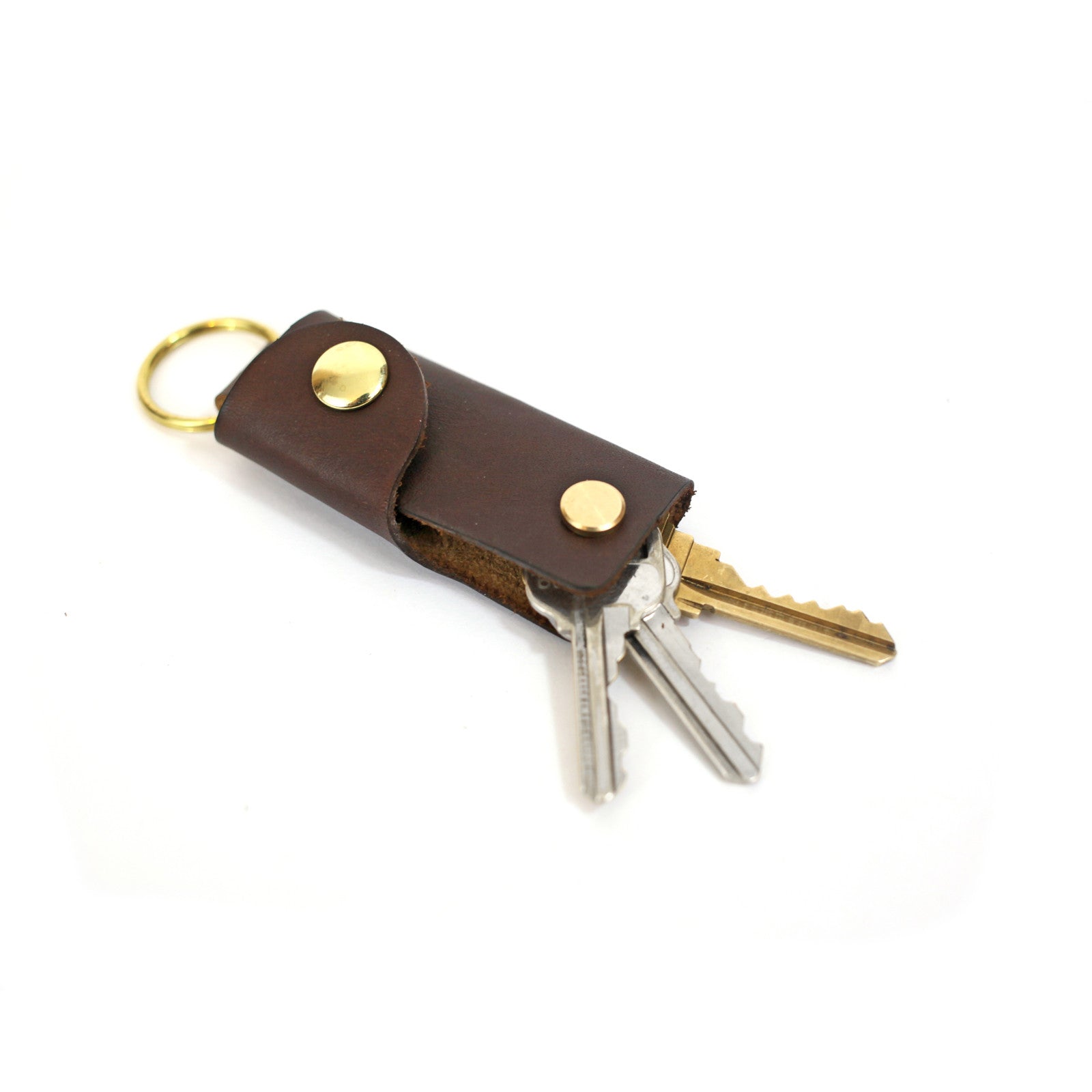 Leather Key Case - Walnut