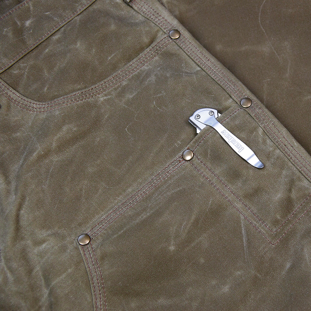 GN.01 Waxed Canvas Fitted Work Pant - Field Tan