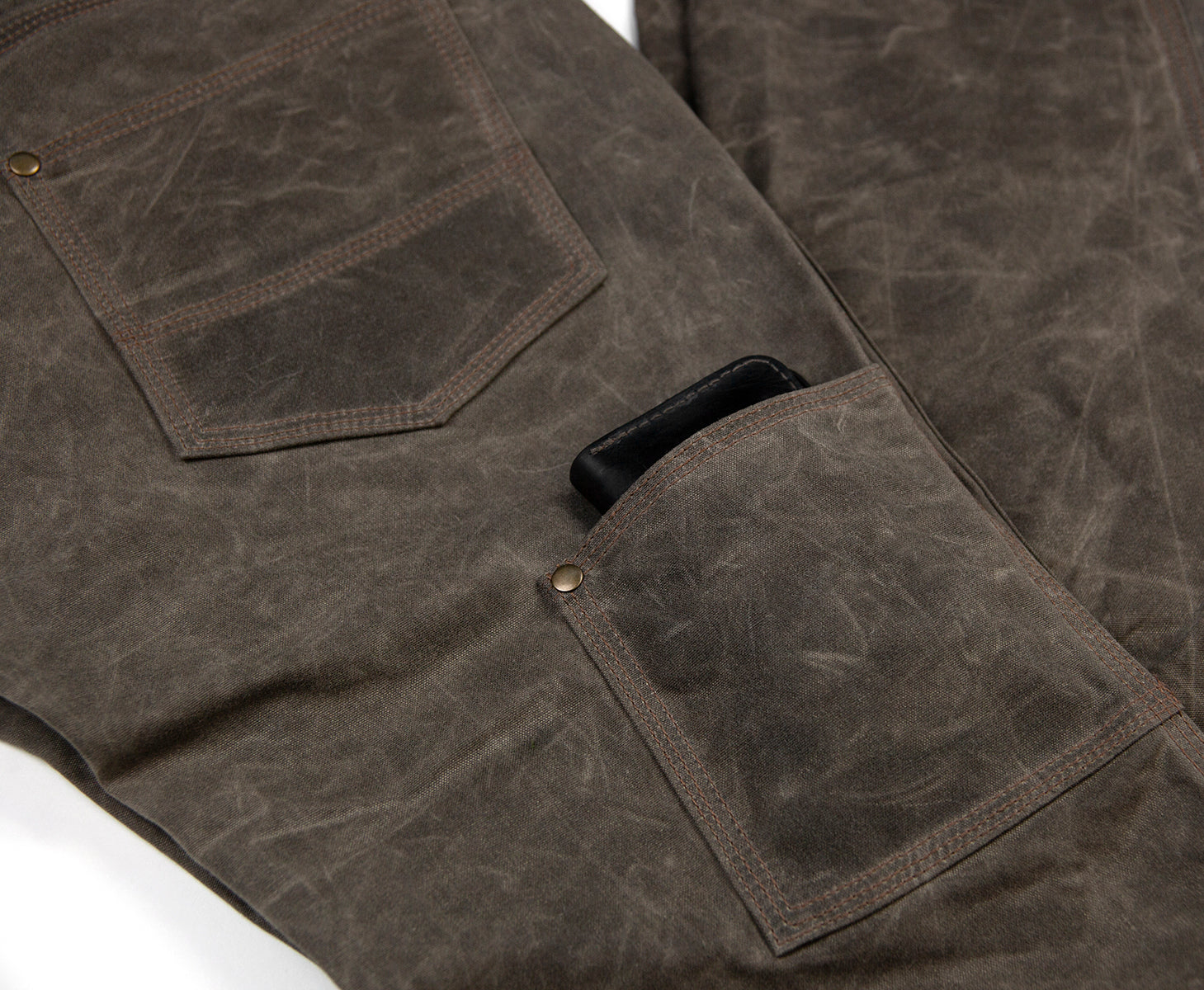 GN.05 Women's Waxed Canvas Fitted Work Pant - Havana