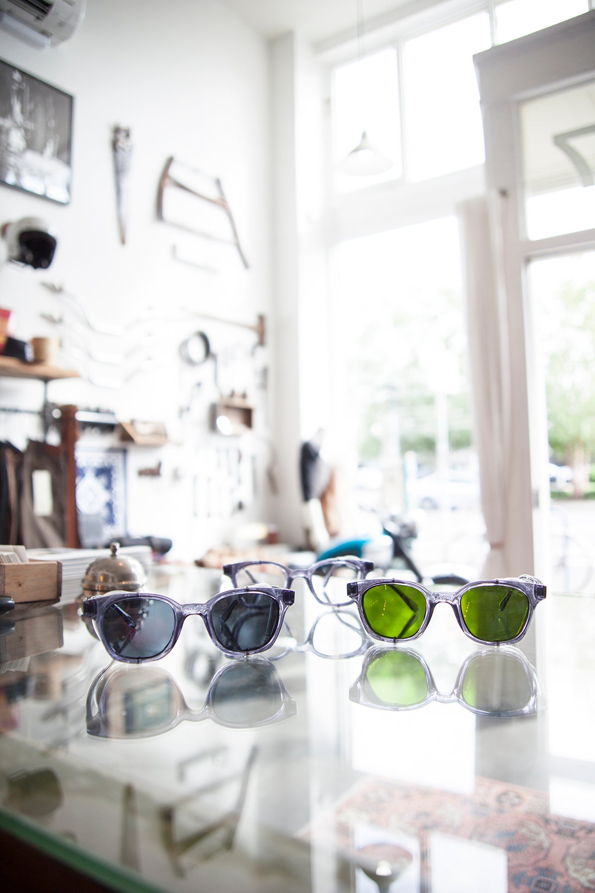 Traditional Safety Glasses - Green Lens