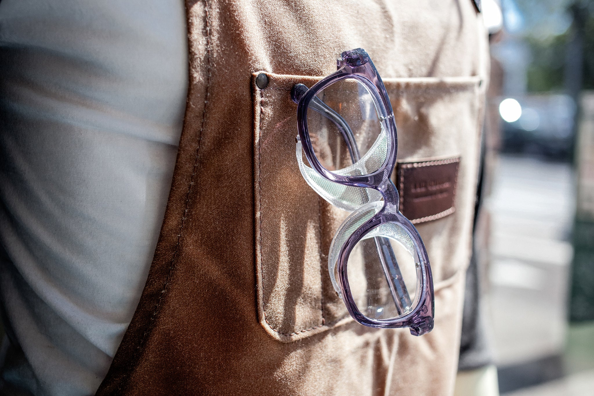 Traditional Safety Glasses - Green Lens