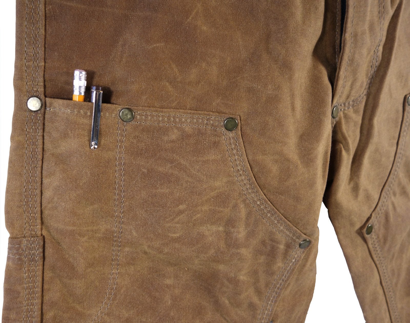 GN.01 Waxed Canvas Fitted Work Pant - Brush Brown
