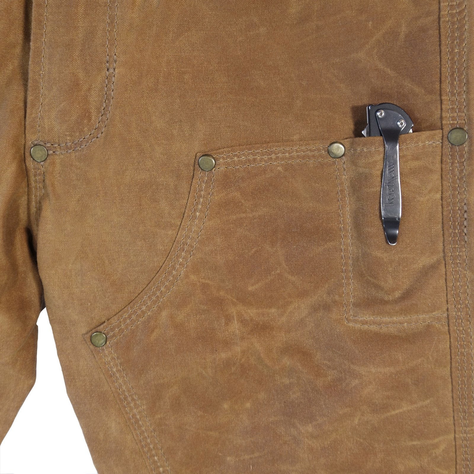 GN.01 Waxed Canvas Fitted Work Pant - Brush Brown