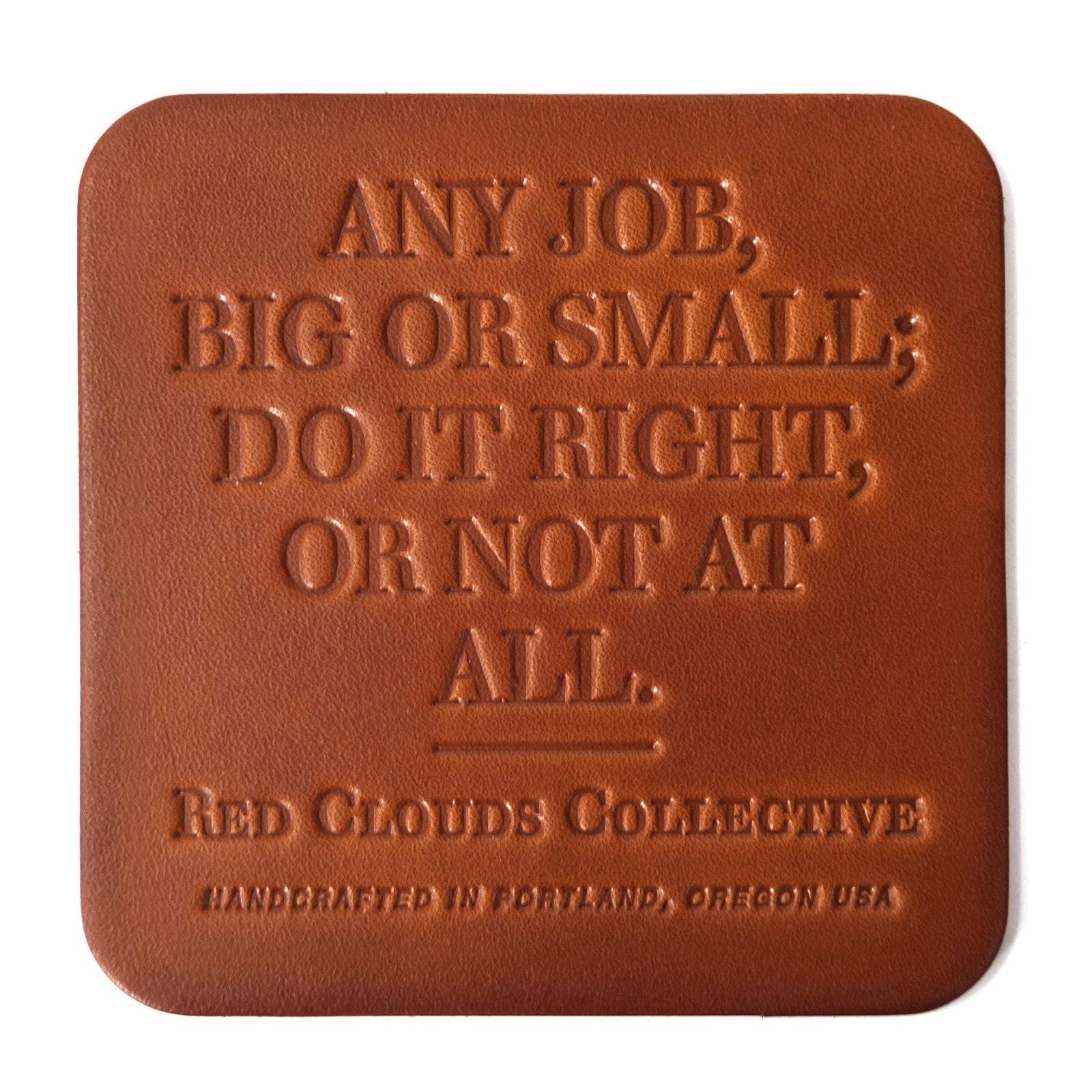 leather, leather beer coaster, leather drink coaster, handmade, handcrafted in the usa, american made, set of leather coasters