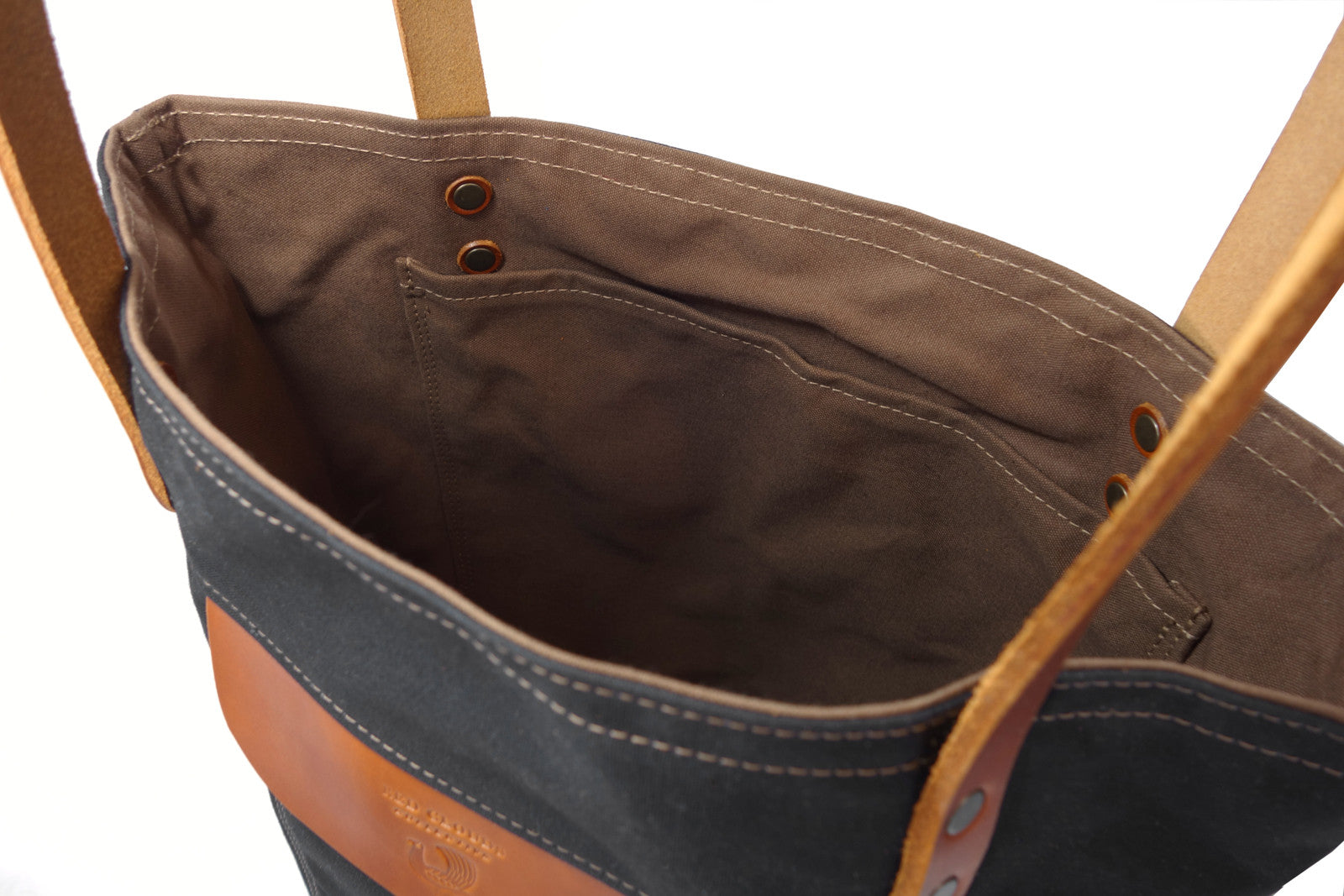 tote bag, waxed canvas tote bag, waxed cotton bag, waxed canvas bag, handmade tote bag, over the shoulder tote, red clouds tote bag