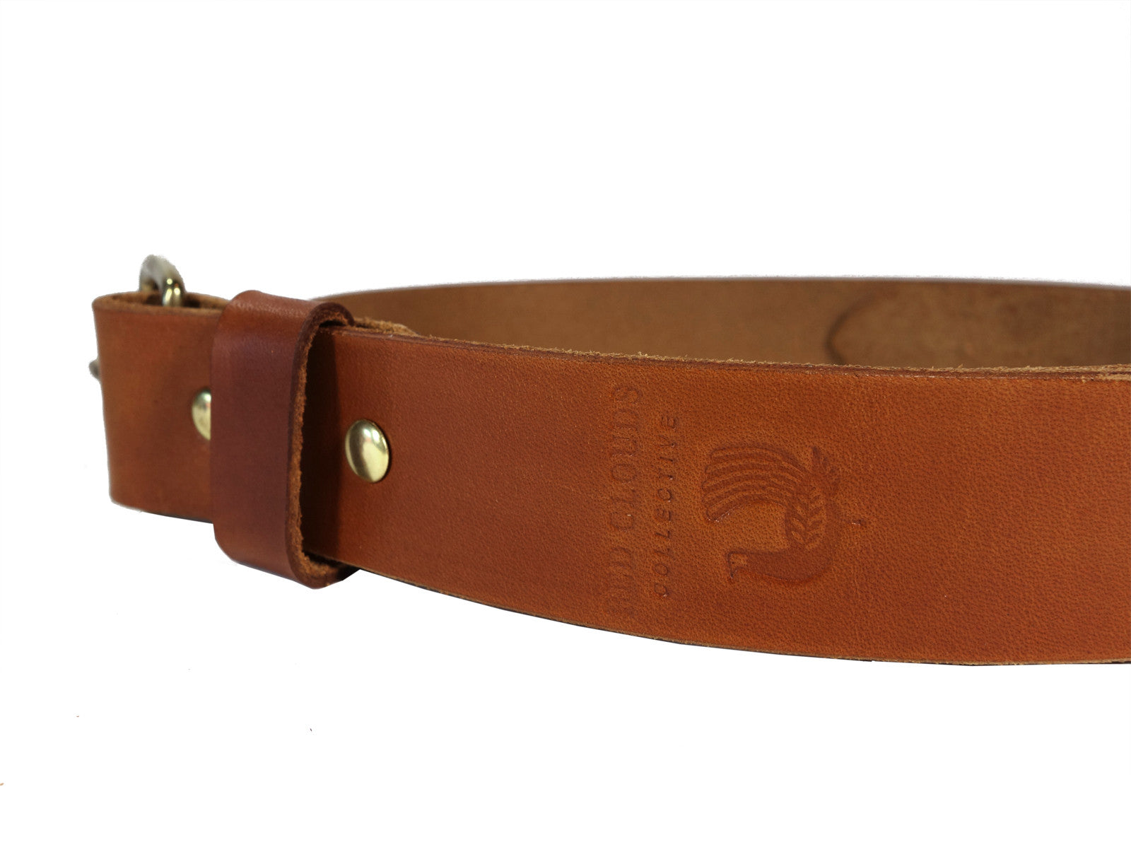 Leather belt, solid brass buckle, handmade, handcrafted, made in the usa, made in america, veg tan leather, built to last, always better with time, red clouds collective