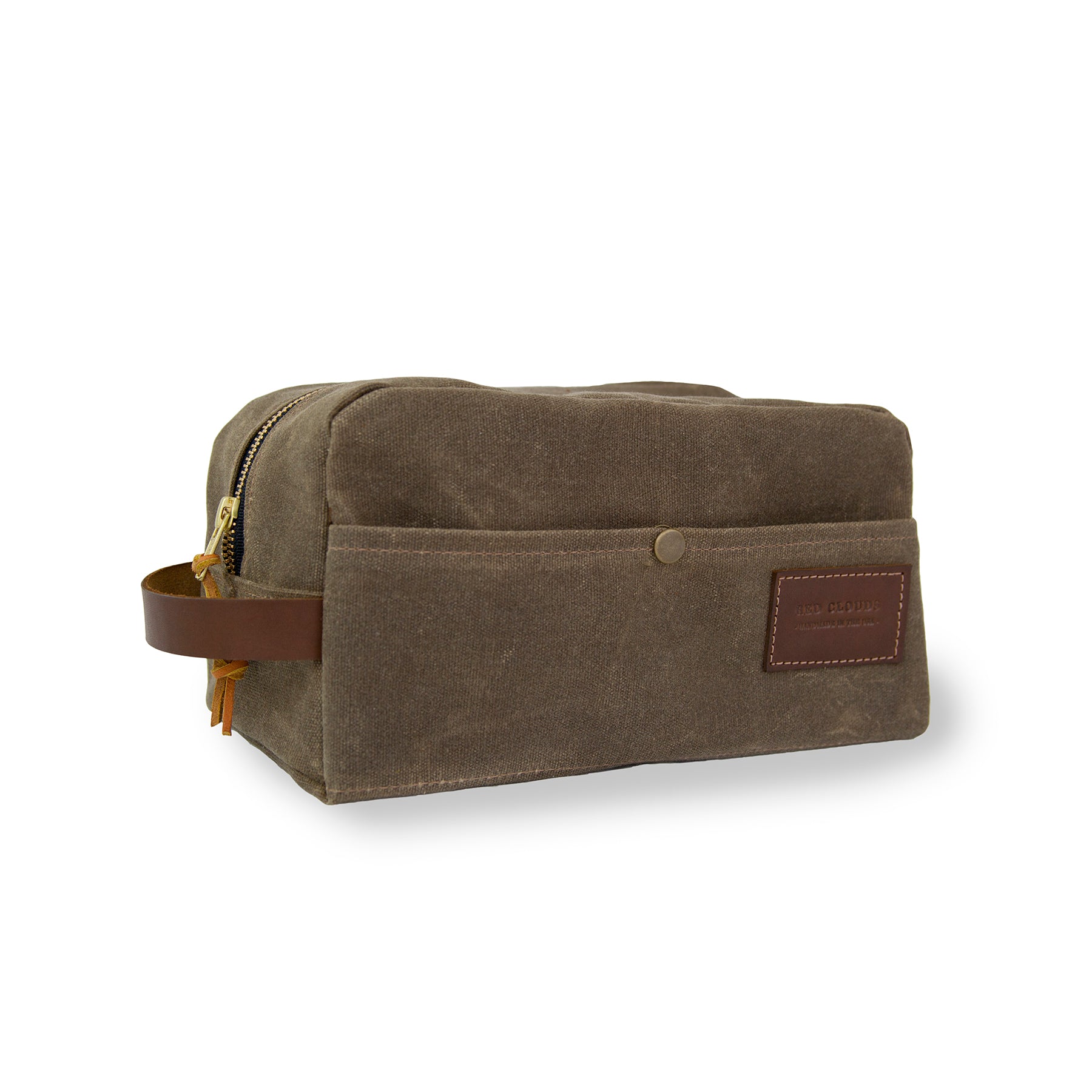 dopp kit, waxed canvas dopp kit, leather dopp kit, travel bag, toiletry bag, travel kit, made in usa, handcrafted, custom bag, portland, made in america, handmade, portland craft, best dopp kit