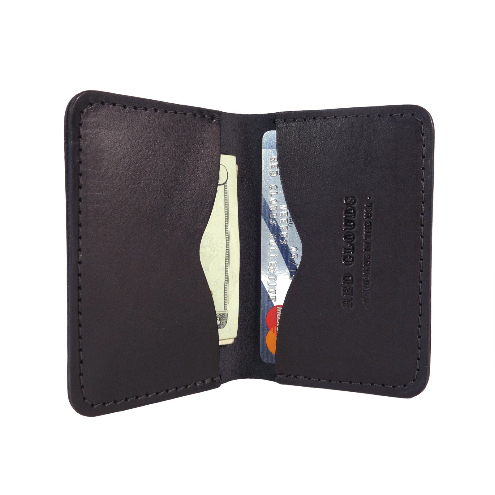 Frontside wallet. Card wallet. slim card case. leather card wallet. For those who like to keep their wallets in their front pockets. Slim enough to comfortably carry and large enough to fit your essential cards and some cash.  3/4oz Herman Oak Vegetable-Tanned Leather 2 Card-Slots