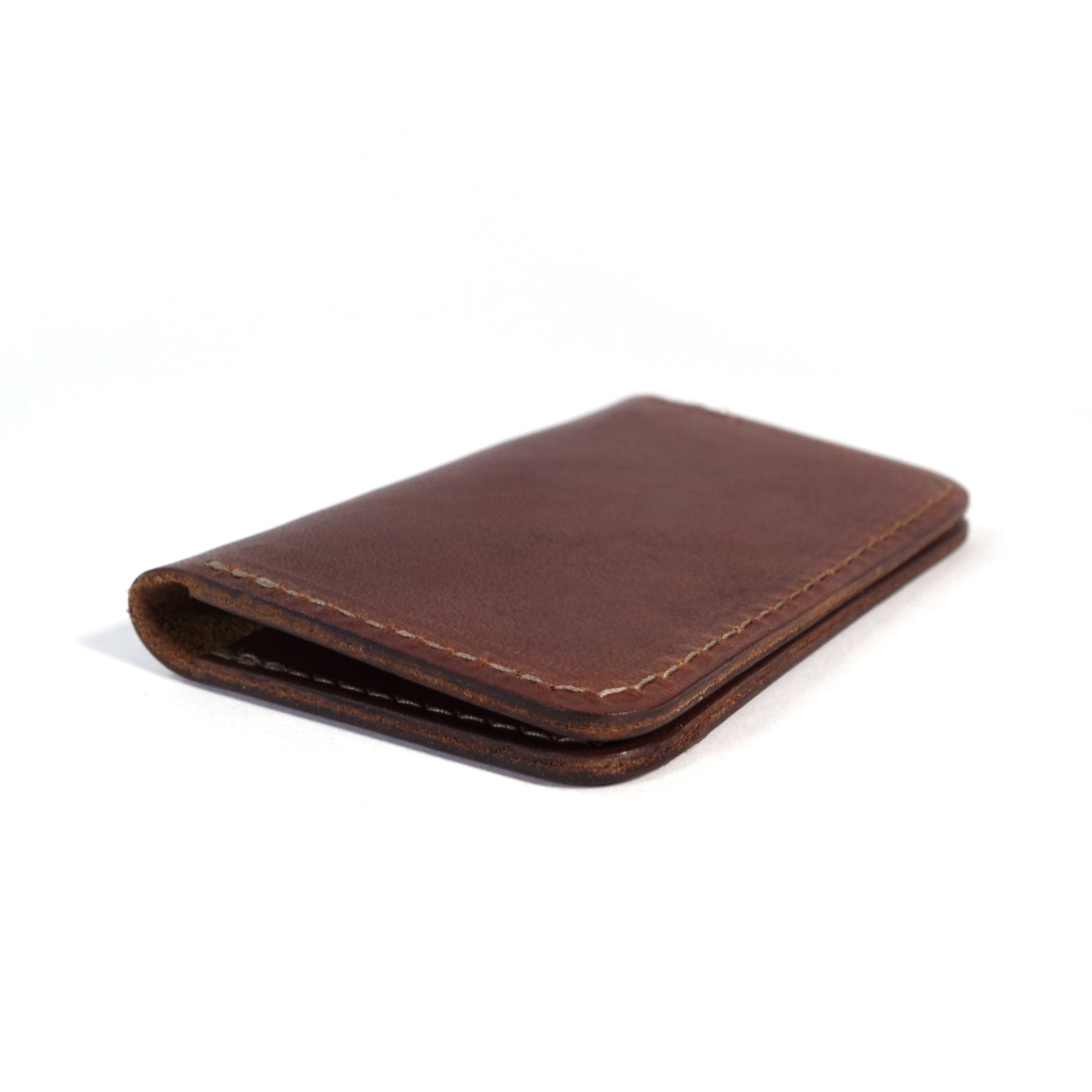 Frontside wallet. Card wallet. slim card case. leather card wallet. For those who like to keep their wallets in their front pockets. Slim enough to comfortably carry and large enough to fit your essential cards and some cash.  3/4oz Herman Oak Vegetable-Tanned Leather 2 Card-Slots