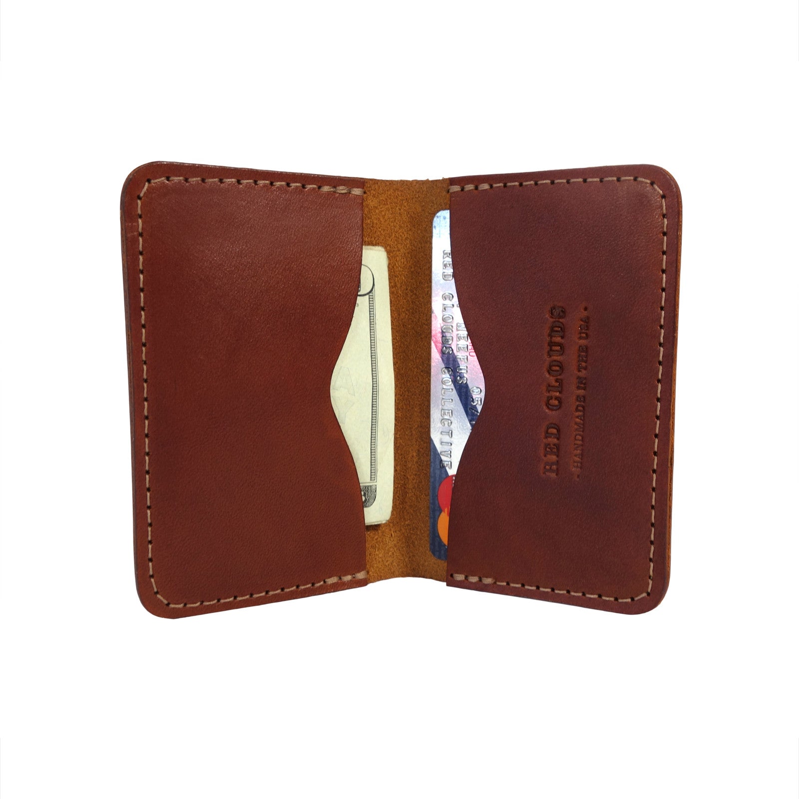 Frontside wallet. Card wallet. slim card case. leather card wallet. For those who like to keep their wallets in their front pockets. Slim enough to comfortably carry and large enough to fit your essential cards and some cash.  3/4oz Herman Oak Vegetable-Tanned Leather 2 Card-Slots