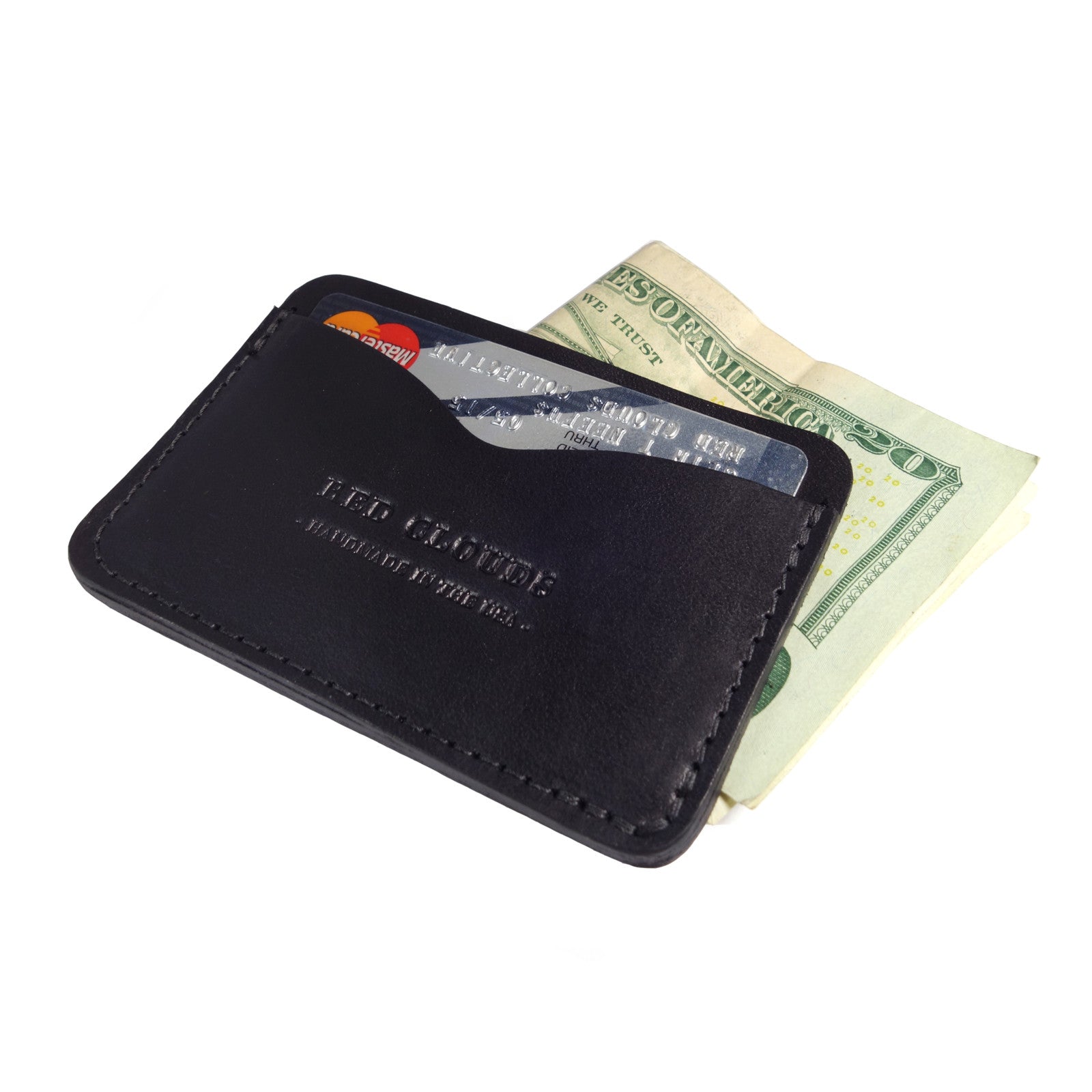 Frontside wallet. Card wallet. slim card case. leather card wallet. For those who like to keep their wallets in their front pockets. Slim enough to comfortably carry and large enough to fit your essential cards and some cash.  3/4oz Herman Oak Vegetable-Tanned Leather 2 Card-Slots, 1 center card slot