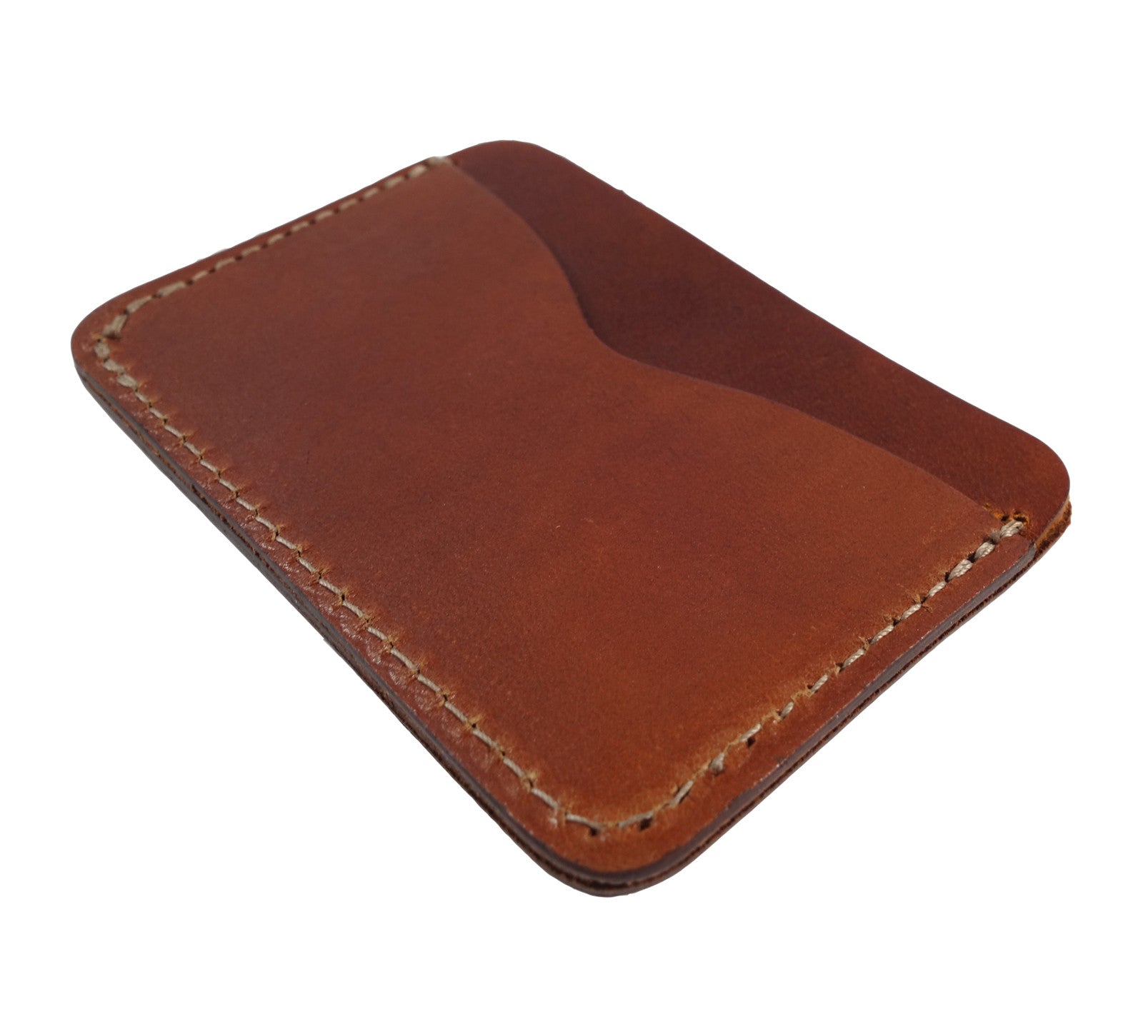 Frontside wallet. Card wallet. slim card case. leather card wallet. For those who like to keep their wallets in their front pockets. Slim enough to comfortably carry and large enough to fit your essential cards and some cash.  3/4oz Herman Oak Vegetable-Tanned Leather 2 Card-Slots, 1 center card slot