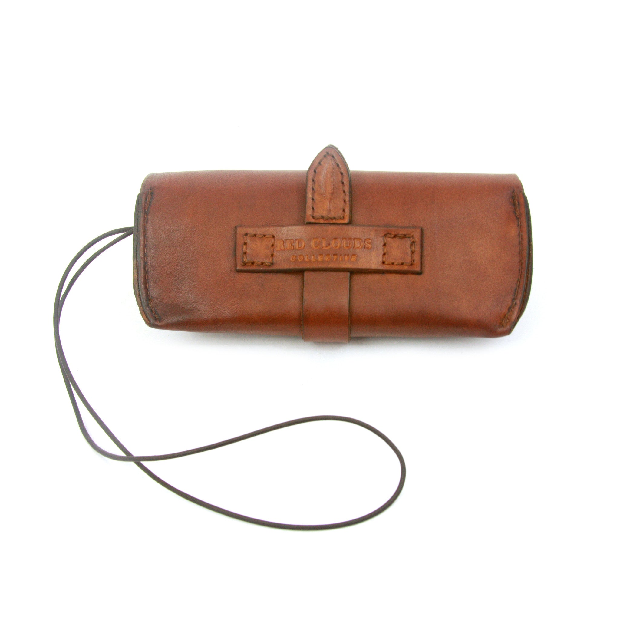 Glasses case, leather glasses case, sun glasses case, croakie, handmade leather case, leather case to keep your glasses protected and secure, featuring a multi-functional leather croakie for hanging either the case or your glasses around your neck.