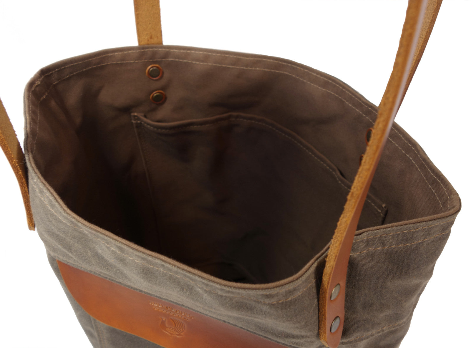tote bag, waxed canvas tote bag, waxed cotton bag, waxed canvas bag, handmade tote bag, over the shoulder tote, red clouds tote bag