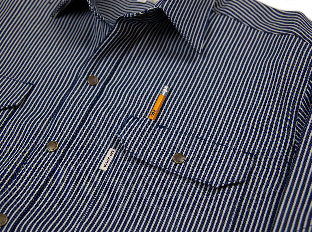 Witham Work Shirt - Hickory Stripe