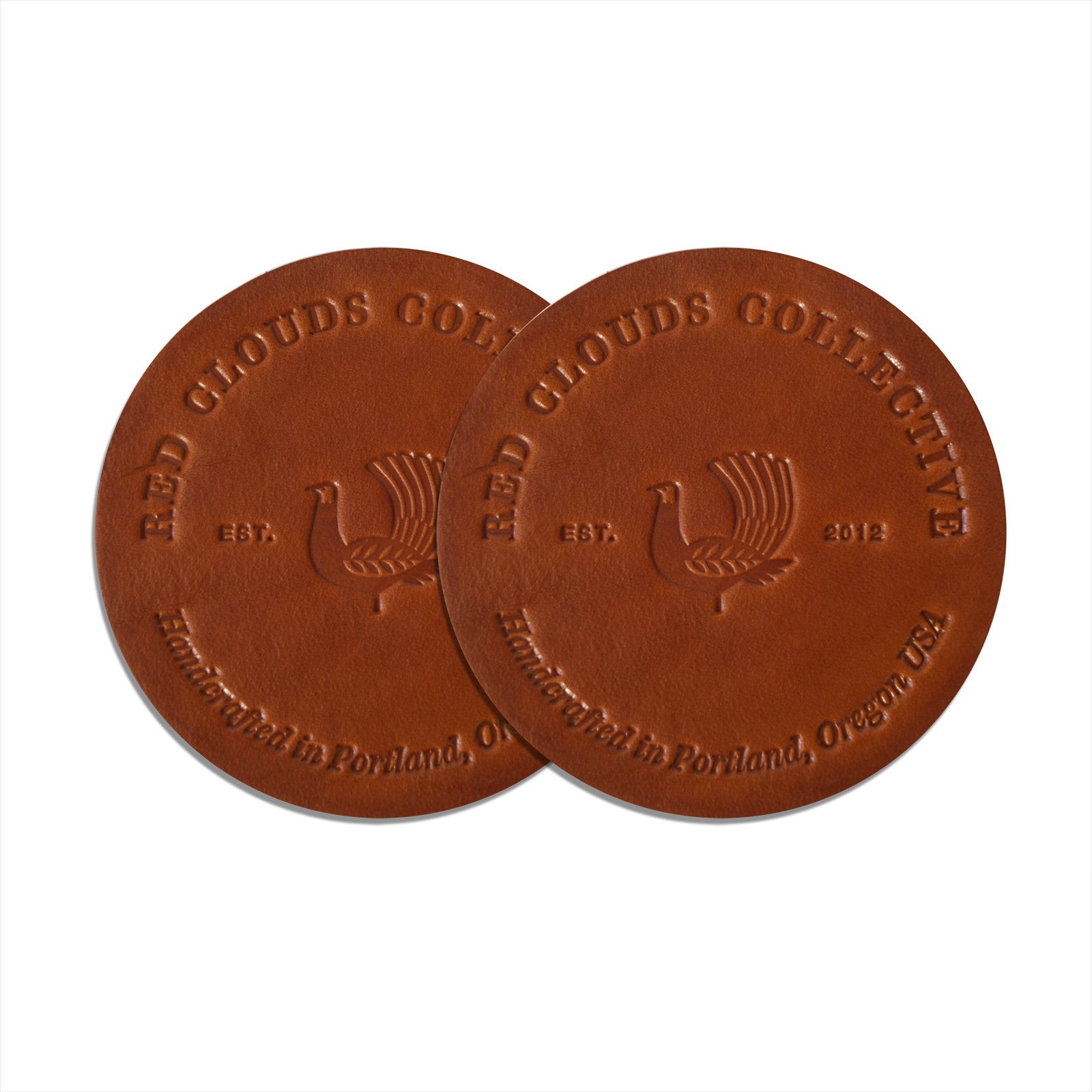 leather, leather beer coaster, leather drink coaster, handmade, handcrafted in the usa, american made, set of leather coasters