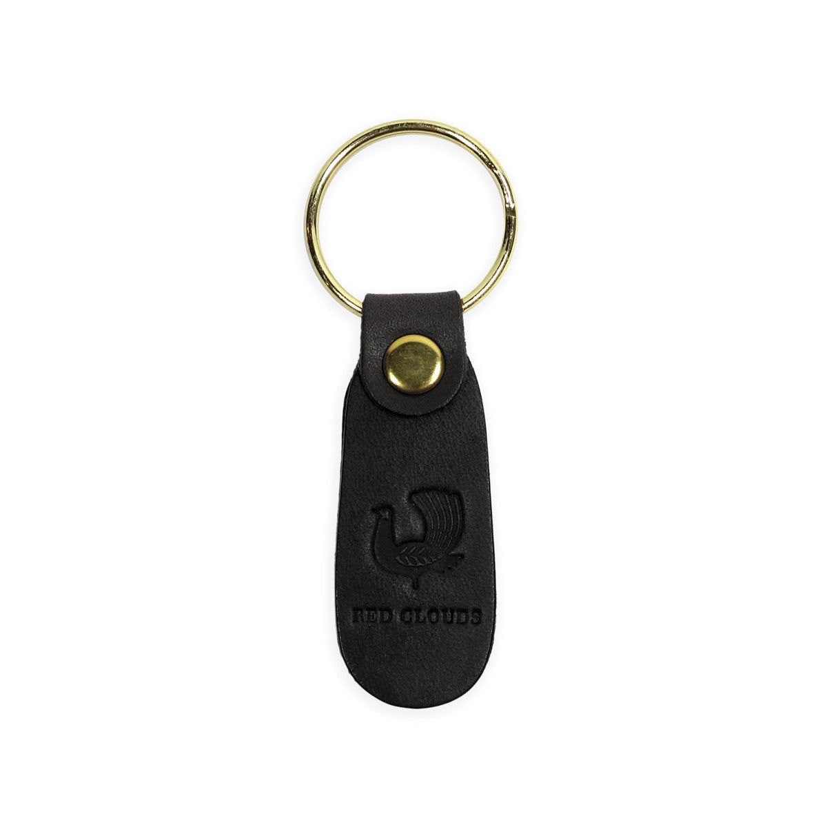 leather keychain, red clouds keychain, motocycle keychain