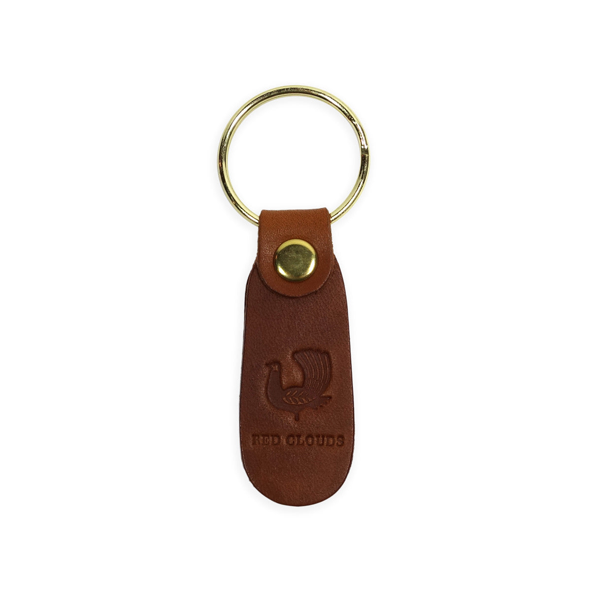 leather keychain, red clouds keychain, motocycle keychain