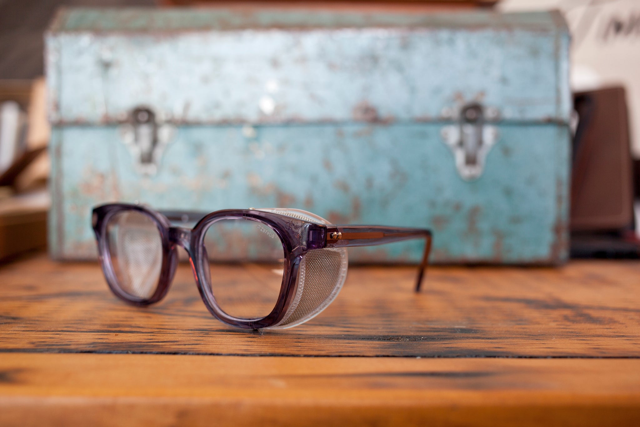 Traditional Safety Glasses - Green Lens