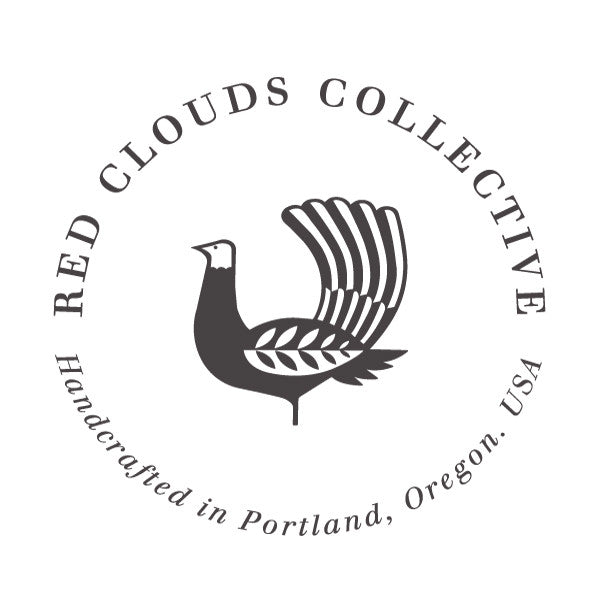 Red Clouds collective sweatshirt, red clouds shirt, red clouds logo shirt, american made, made in portland, american apparel shirt, made in usa, red clouds