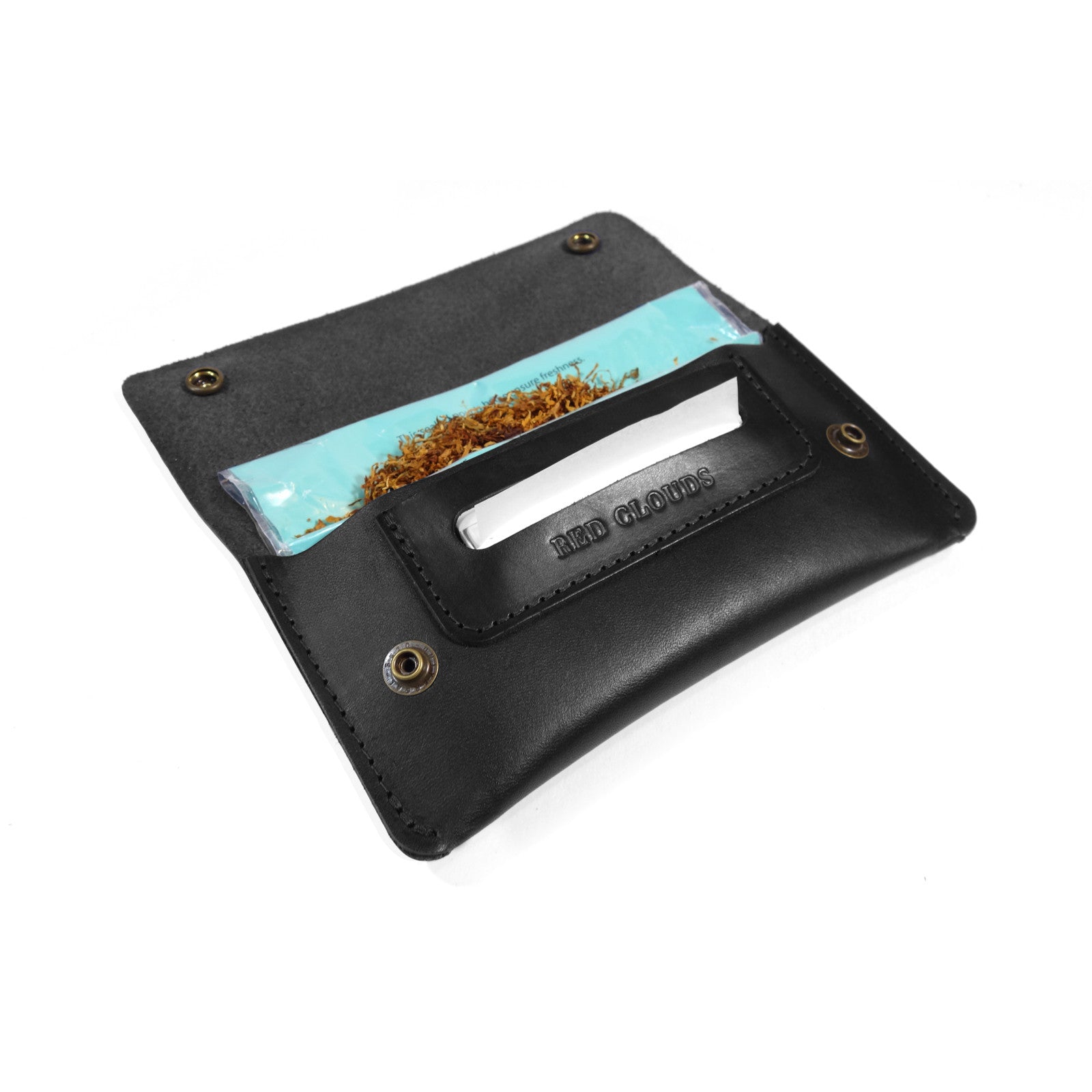 tobacco pouch, leather pouch, leather case, rolling pouch, rolling tobacco, made in usa, handmade, handcrafted