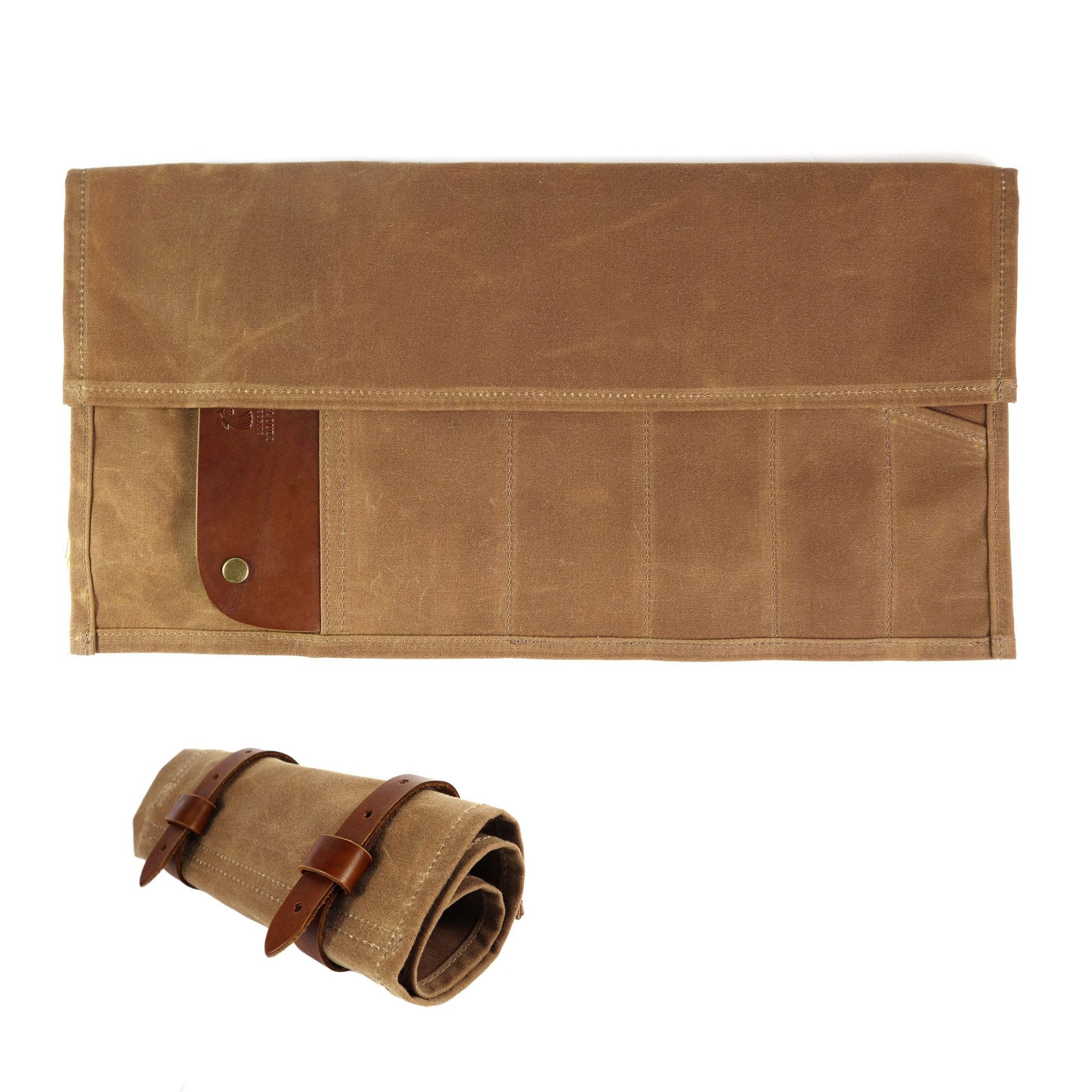 tool roll, tool wrap, waxed canvas, made in usa, moto tool bag, motorcycle tool roll, tools, garage, fix, repair, shop life landseer tool roll