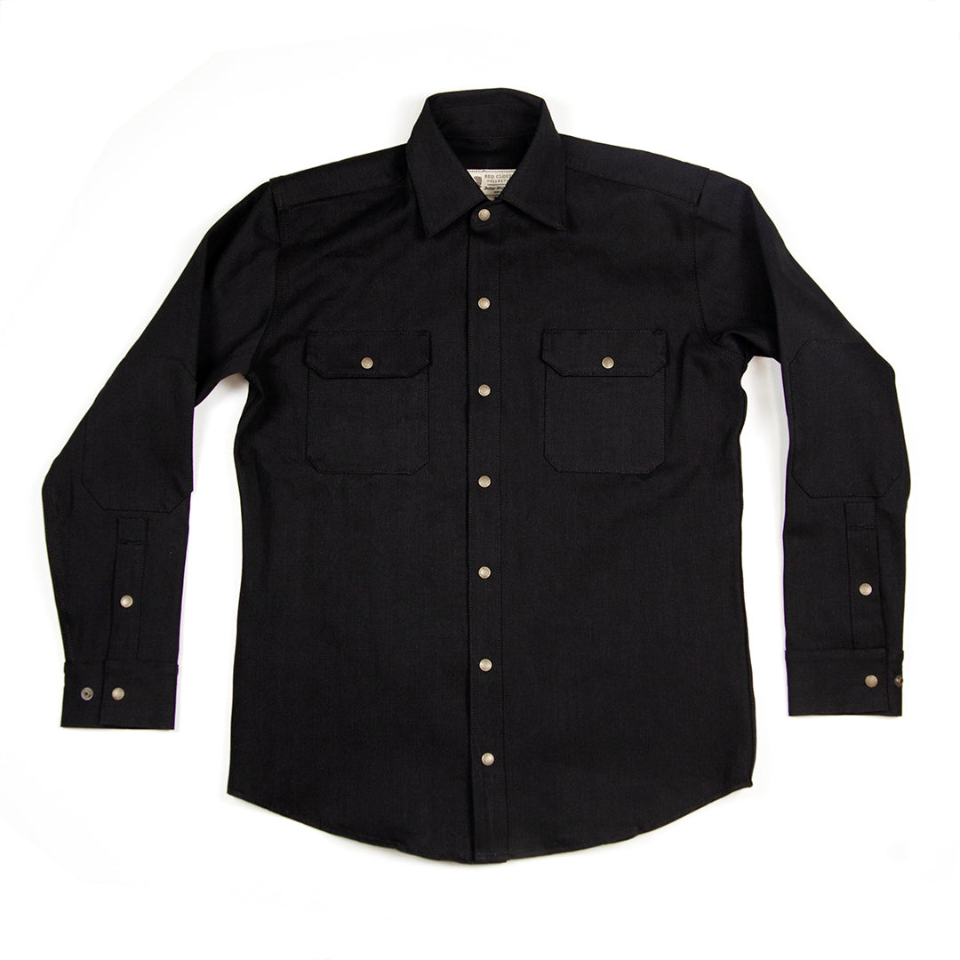 Witham Work Shirt - Black Twill
