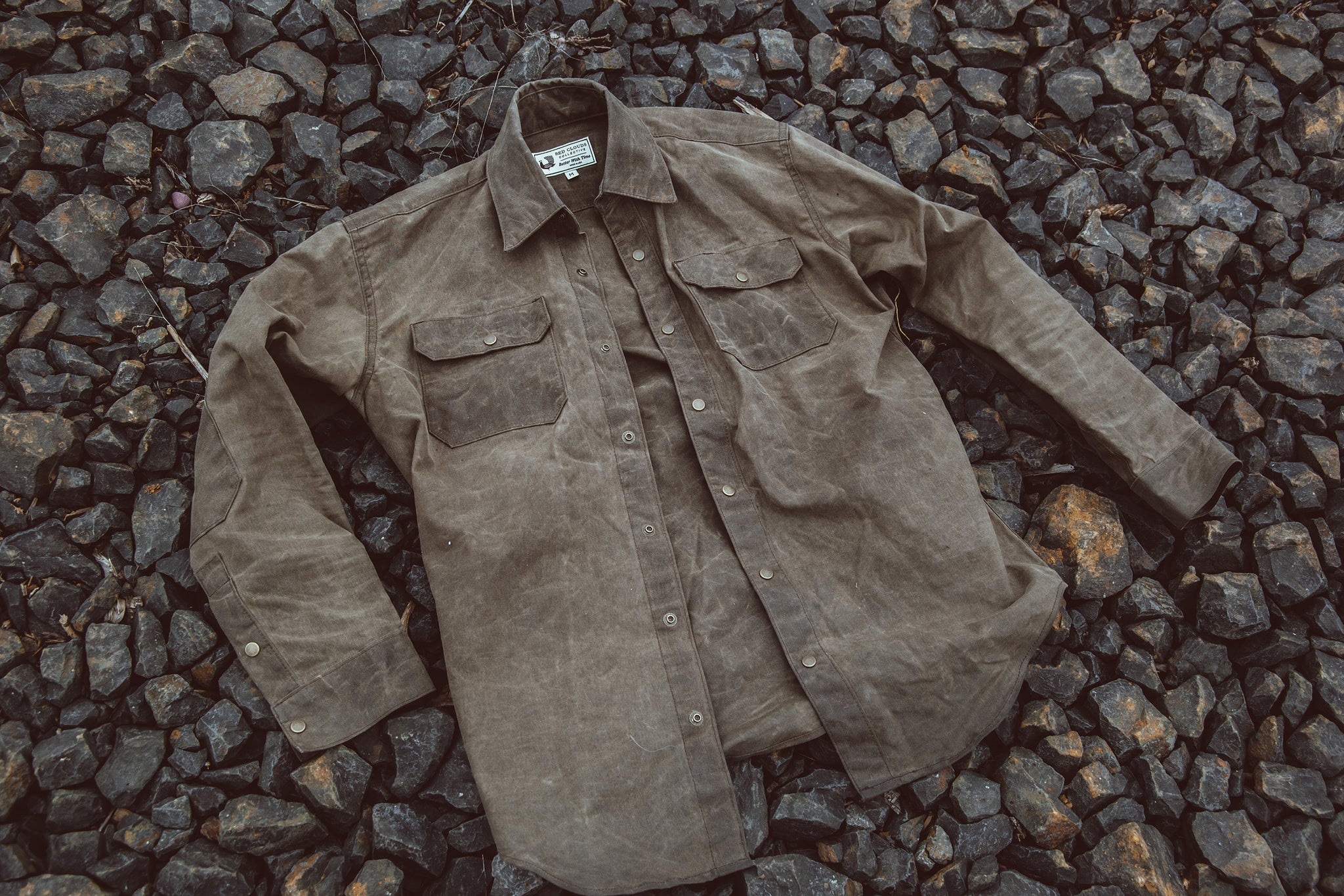 Witham Work Shirt - Havana Waxed Canvas