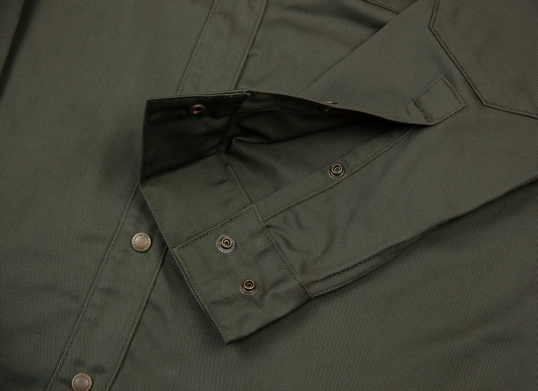Witham Work Shirt - Olive Twill