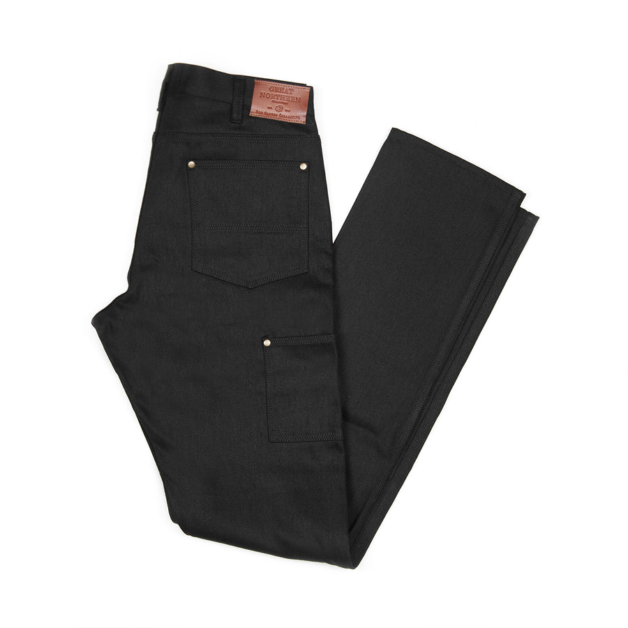 GN.01 Fitted Work Pant - Black Cone Mills Denim