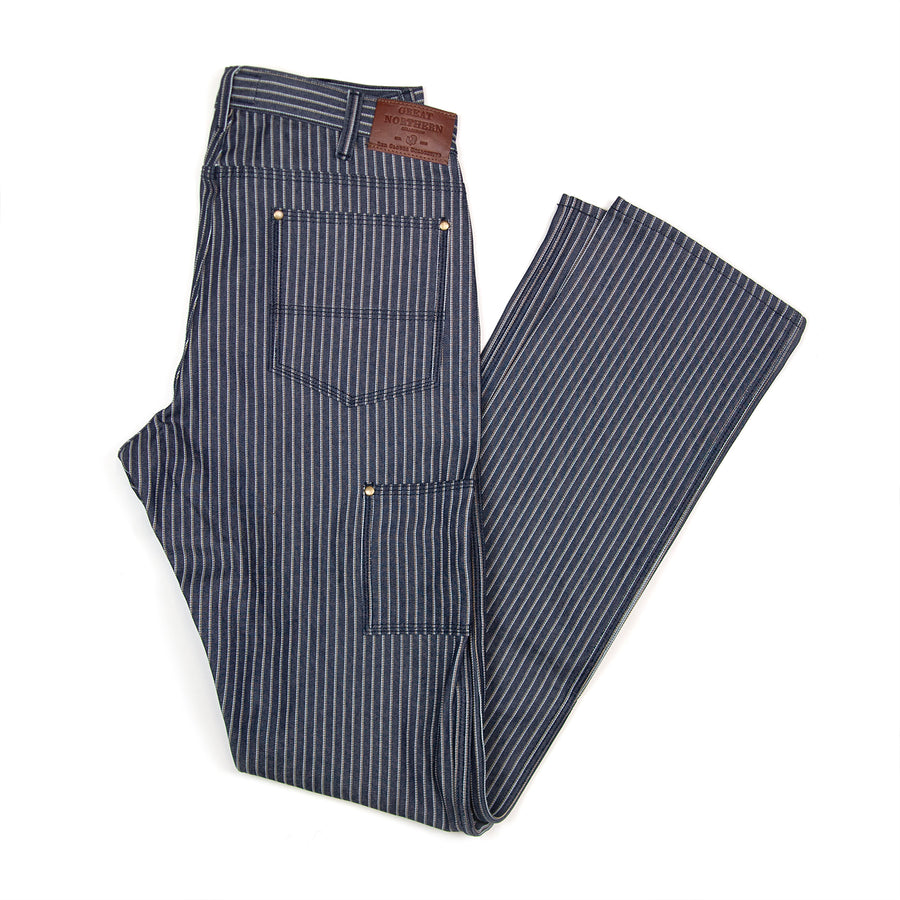 GN.01 Fitted Work Pant - Indigo Stripe Denim