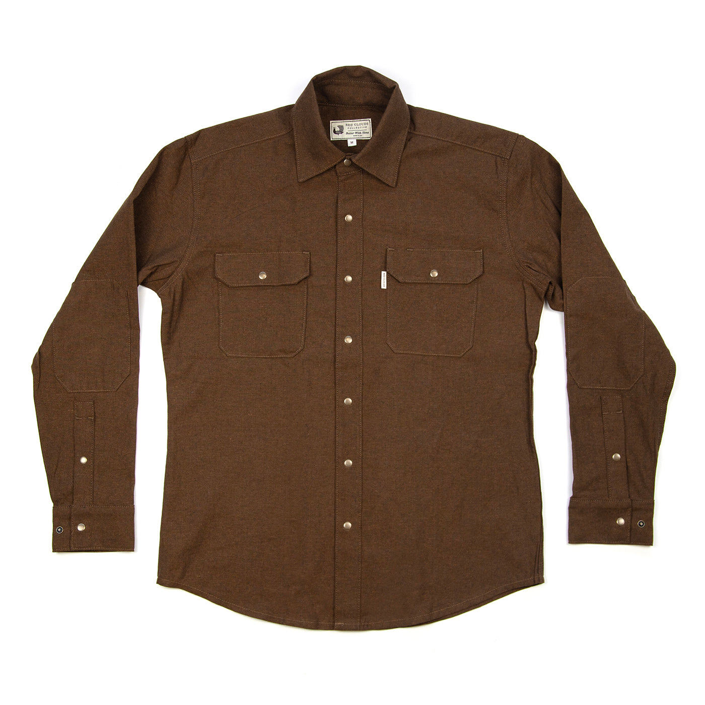 Witham Linen Shirt - Cinnamon Brown - Red Clouds Collective