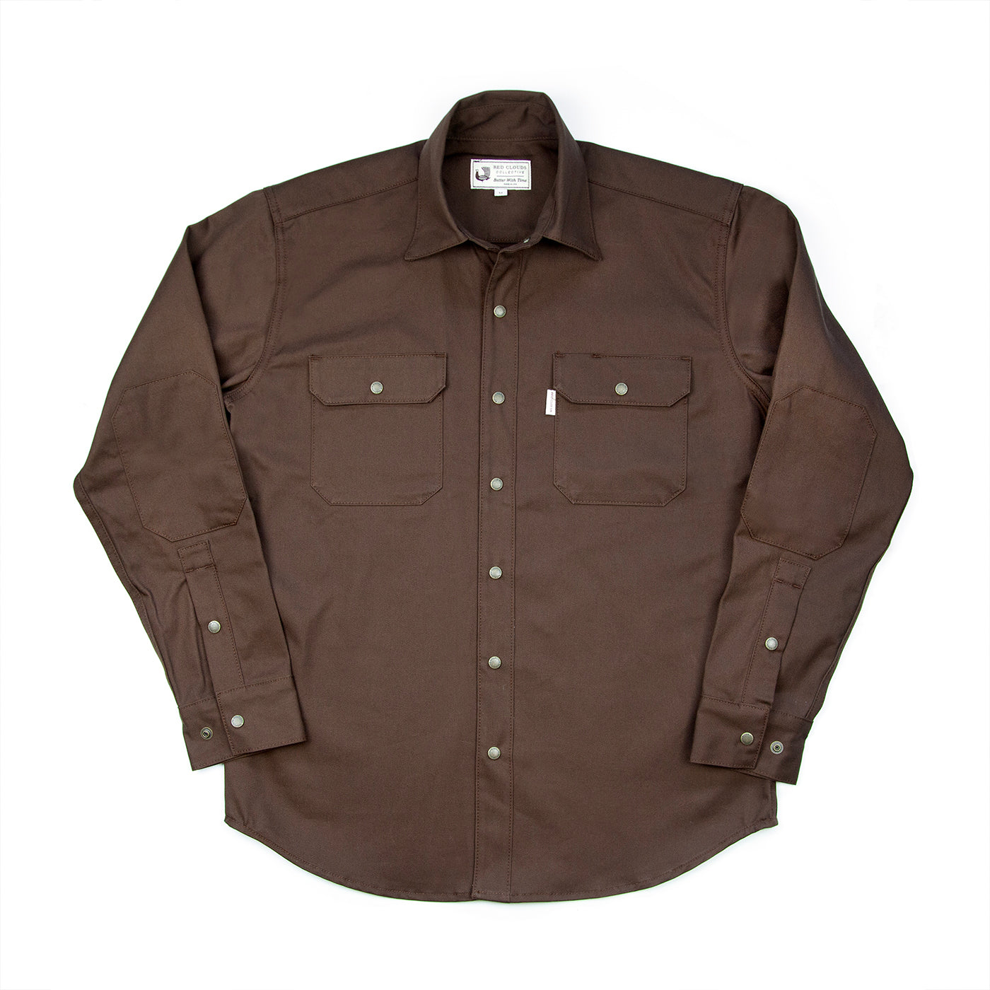 AUTUMN WORK SHIRT RUST XL オータム フリースシャツ witham work shirts - Red Clouds Collective - Made in the USA