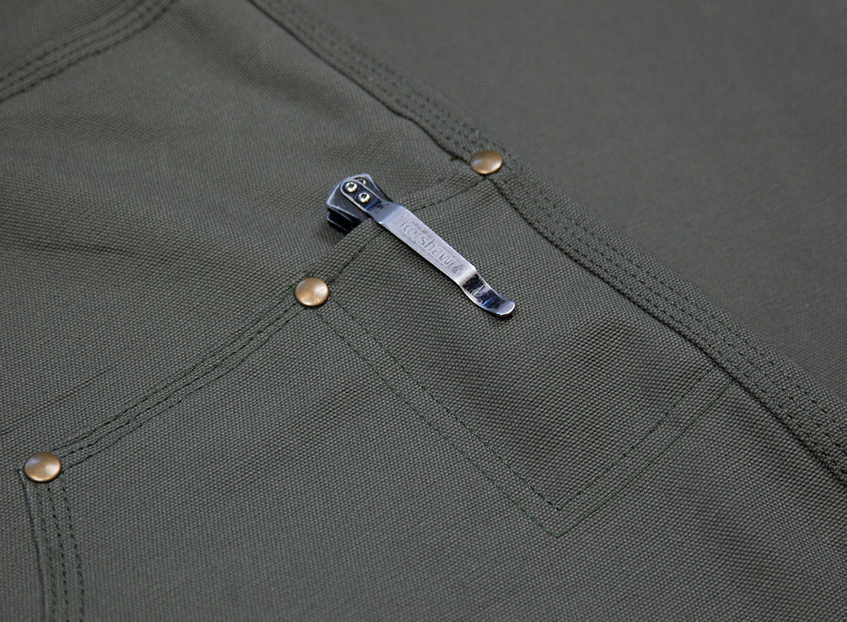 GN.01 Fitted Work Pant - Olive Canvas