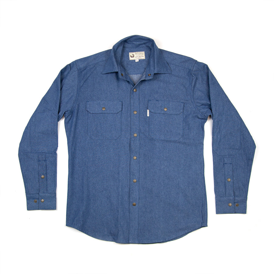 Witham Work Shirt - Light Washed Denim